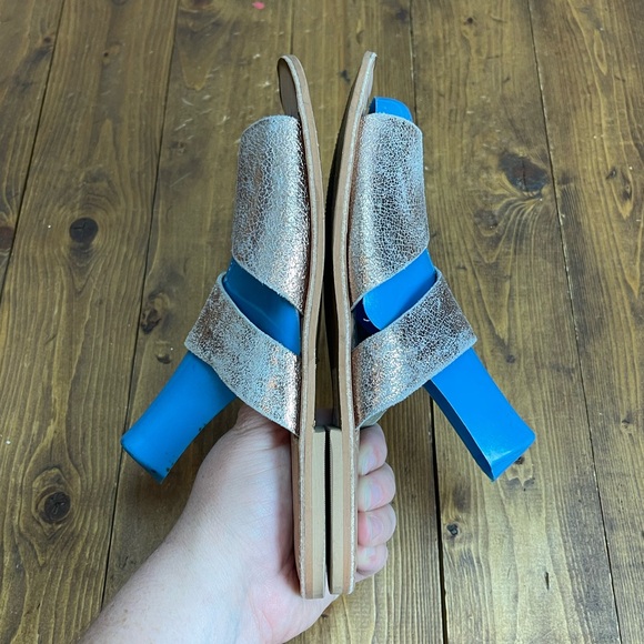 Naughty monkey size 7.5 spirited sandals metallic rose gold - Picture 5 of 10